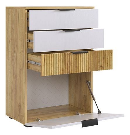 Комод Бери (дуб крафт золотой белое дерево 600x354x863) Комод Бери (дуб крафт золотой белое дерево 600x354x863)