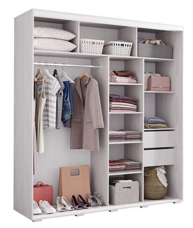 Шкаф-купе с зеркалом Крафт-7