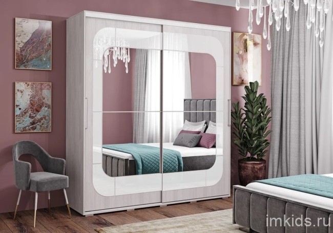 Шкаф-купе с зеркалом Крафт-7