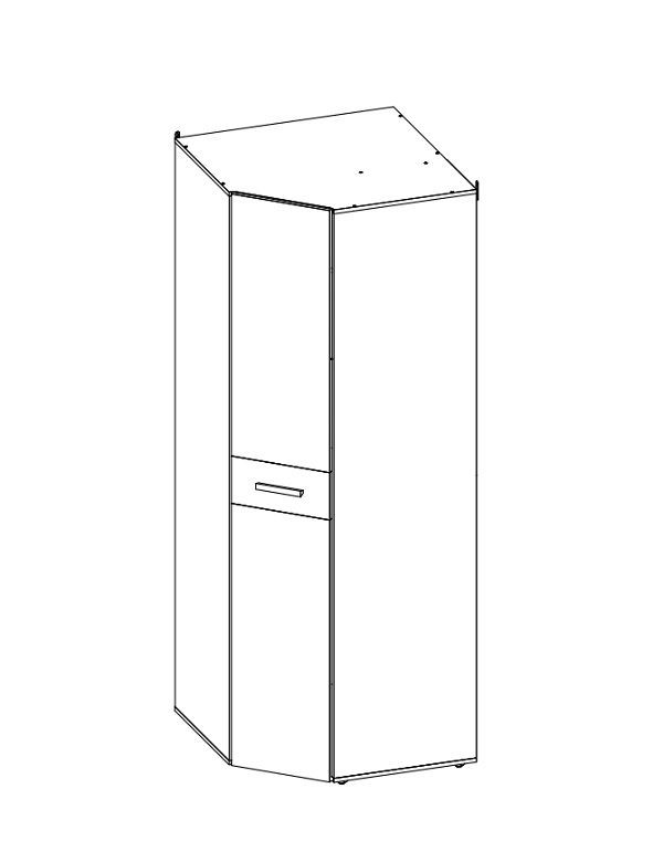 Шкаф угловой Норвуд 156