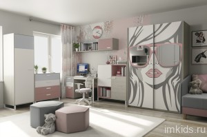 Комната "Либерти пинк" комплект 2